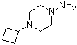 4-环丁基-1-哌嗪胺分子结构 (CAS 61379-68-8)