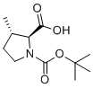 结构式 CAS# 61406-66-4, 外消旋-(3S)-1-(叔-丁氧羰基)-3-甲基-L-脯氨酸