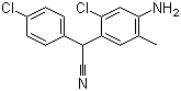 2-(4-Amino-2-chloro-5-methylphenyl)-2-(4-chlorophenyl)acetonitrile molecular structure (CAS 61437-85-2)