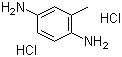 structure of CAS# 615-45-2, 2-Methyl-1,4-benzenediamine hydrochloride;Toluene-2,5-diamine dihydrochloride; p-Toluenediamine dihydrochloride