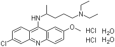 Mepacrine hydrochloride molecular structure (CAS 6151-30-0)