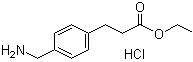 结构式 CAS# 61630-10-2, 4-(氨基甲基)苯丙酸乙酯盐酸盐