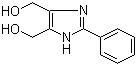 structure of CAS# 61698-32-6, 4,5-Dihydroxymethyl-2-phenylimidazole;2-Phenyl-4,5-bis(hydroxymethyl)imidazole; 4,5-Bis(hydroxymethyl)-2-phenyl-1H-imidazole
