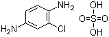 structure of CAS# 61702-44-1, 2-Chloro-1,4-phenylenediamine sulfate;2-Chloro-p-phenylenediamine sulfate; C.I. 76066