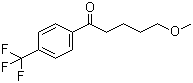 结构式 CAS# 61718-80-7, 5-甲氧基-1-[4-(三氟甲基)苯基]-1-戊酮