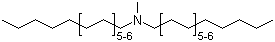 N-Methylbis(hydrogenated tallow alkyl)amine molecular structure (CAS 61788-63-4)