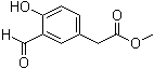 structure of CAS# 61874-04-2, 3-Formyl-4-hydroxyphenylacetic acid methyl ester;Methyl 2-(3-formyl-4-hydroxyphenyl)acetate