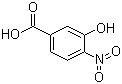 结构式 CAS# 619-14-7, 3-羟基-4-硝基苯甲酸