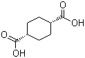 trans-1,4-Cyclohexanedicarboxybic acid molecular structure (CAS 619-82-9)