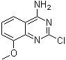 2-Chloro-8-methoxy-4-quinazolinamine molecular structure (CAS 61948-65-0)