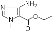 结构式 CAS# 61982-18-1, 4-氨基-1-甲基-1H-咪唑-5-甲酸乙酯