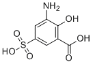 structure of CAS# 6201-86-1, 3-Amino-5-sulfosalicylic acid