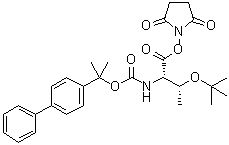 结构式 CAS# 62020-53-5, N-[(1-[1,1'-联苯]-4-基-1-甲基乙氧基)羰基]-O-叔丁基-L-苏氨酸 2,5-二氧代-1-吡咯烷基酯