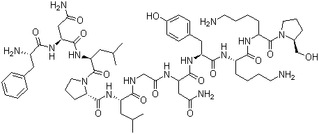 结构式 CAS# 62031-54-3, 碱性成纤维细胞生长因子