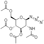 结构式 CAS# 6205-69-2, 2-乙酰氨基-2-脱氧-3,4,6-三-O-乙酰基-beta-D-吡喃葡萄糖基叠氮化物
