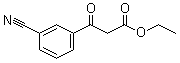 structure of CAS# 62088-13-5, 3-(3-Cyanophenyl)-3-oxopropanoic acid ethyl ester;Ethyl (m-cyanobenzoyl)acetate