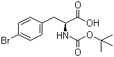 structure of CAS# 62129-39-9, (S)-N-Boc-4-Bromophenylalanine;N-tert-Butoxycarbonyl-4-bromophenyl-L-alanine