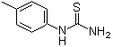 structure of CAS# 622-52-6, 1-(4-Methylphenyl)thiourea;p-Tolylthiourea