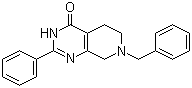 5,6,7,8-Tetrahydro-2-phenyl-7-benzylpyrido[3,4-d]pyrimidin-4(3H)-one molecular structure (CAS 62259-93-2)
