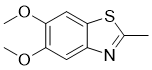 structure of CAS# 62306-04-1, 5,6-Dimethoxy-2-methyl-1,3-benzothiazole