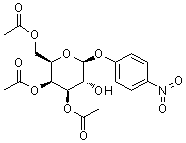 4-Nitrophenyl beta-D-galactopyranoside 3,4,6-triacetate molecular structure (CAS 62346-04-7)