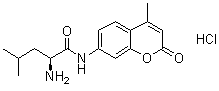 (S)-2-Amino-4-methyl-N-(4-methyl-2-oxo-2H-1-benzopyran-7-yl)pentanamide monohydrochloride molecular structure (CAS 62480-44-8)