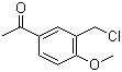 3'-(Chloromethyl)-4'-methoxyacetophenone molecular structure (CAS 62581-82-2)