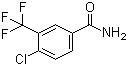 结构式 CAS# 62584-23-0, 4-氯-3-(三氟甲基)苯甲酰胺