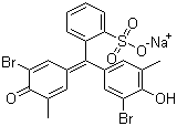 Bromocresol Purple sodium salt molecular structure (CAS 62625-30-3)
