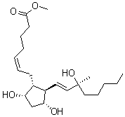 Carboprost methylate molecular structure (CAS 62776-96-9)
