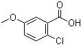 structure of CAS# 6280-89-3, 2-Chloro-5-methoxybenzoic acid;NSC 6159