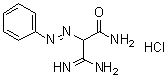 3-Amino-3-imino-2-(phenylazo)propanamide monohydrochloride molecular structure (CAS 6285-64-9)