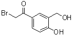 结构式 CAS# 62932-94-9, 2-溴-4'-羟基-3'-(羟基甲基)苯乙酮
