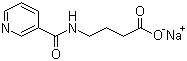 structure of CAS# 62936-56-5, Pikamilon sodium;Nicotinoyl-GABA sodium salt; 4-[(3-Pyridinylcarbonyl)amino]-butanoic acid monosodium salt