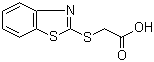 (1,3-Benzothiazol-2-ylthio)acetic acid molecular structure (CAS 6295-57-4)