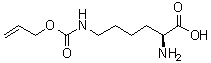 structure of CAS# 6298-03-9, N6-[(2-Propen-1-yloxy)carbonyl]-L-lysine;(2S)-2-Amino-6-[[(prop-2-en-1-yloxy)carbonyl]amino]hexanoic acid; NSC 45852