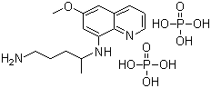 Primaquine diphosphate molecular structure (CAS 63-45-6)