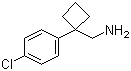 结构式 CAS# 63010-09-3, 1-(4-氯苯基)环丁烷甲胺