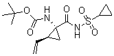 结构式 CAS# 630421-48-6, [(1R,2S)-1-[[(环丙基磺酰基)氨基]羰基]-2-乙烯基环丙基]氨基甲酸叔丁酯