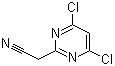 结构式 CAS# 63155-43-1, 4,6-二氯-2-嘧啶乙腈