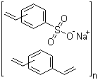 Divinylbenzene-sodium styrenesulfonate copolymer molecular structure (CAS 63182-08-1)