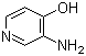 结构式 CAS# 6320-39-4, 3-氨基-4-羟基吡啶