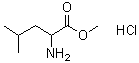 DL-亮氨酸甲酯盐酸盐分子结构 (CAS 6322-53-8)