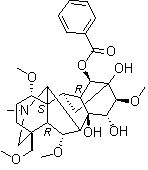 Benzoylhypaconine molecular structure (CAS 63238-66-4)