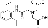 结构式 CAS# 63245-28-3, 依替菲宁; N-(2,6-二乙苯基氨基甲酰甲基)亚胺二乙酸