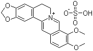 结构式 CAS# 633-66-9, 硫酸氢黄连素