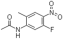 结构式 CAS# 633327-49-8, N-(5-氟-2-甲基-4-硝基苯基)乙酰胺