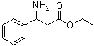 3-氨基-3-苯基丙酸乙酯分子结构 (CAS 6335-76-8)