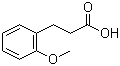 结构式 CAS# 6342-77-4, 3-(2-甲氧基苯基)丙酸