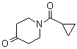 结构式 CAS# 63463-43-4, 1-(环丙烷羰基)-4-哌啶酮
